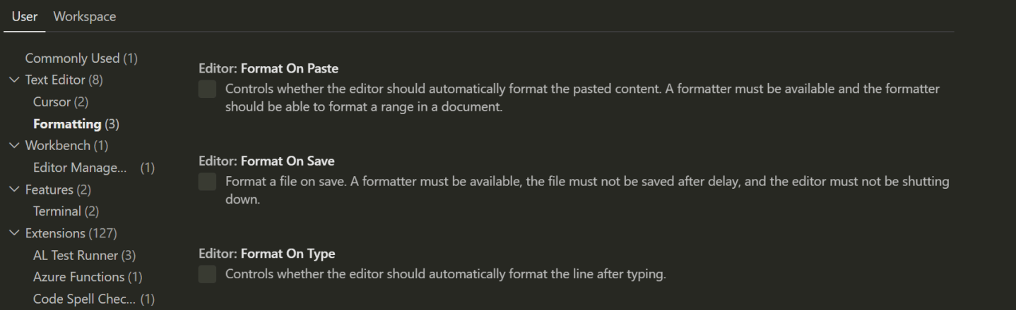 Tip: Format AL Files OnSave in Visual Studio Code – James Pearson